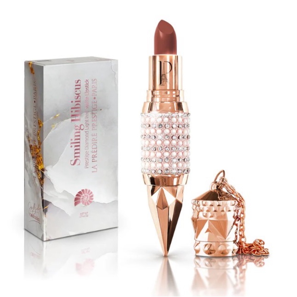 LA PREDIRE PRESTIGE Smiling Hibiscus Prestige DiamondLight Red Matte Lipstick